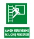 AT 1134 - Yangın merdivenine acil çıkış penceresi
