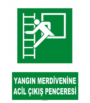 AT 1134 - Yangın merdivenine acil çıkış penceresi