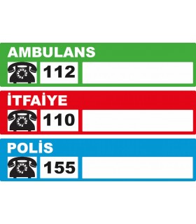  AC 5189 - Ambulans, itfaiye, polis