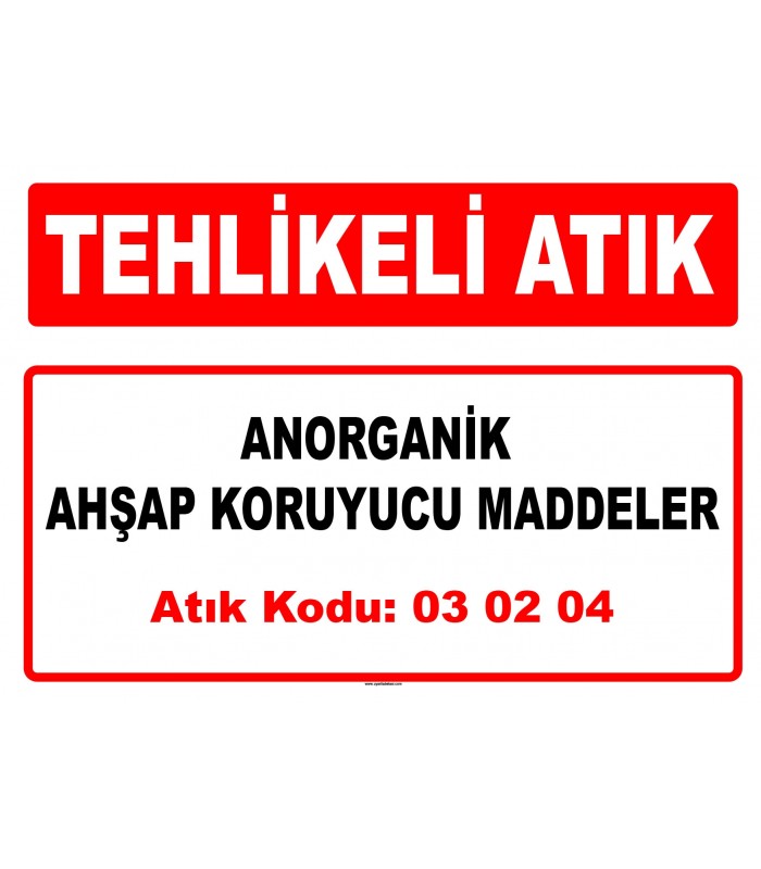 A 030204 - Anorganik ahşap koruyucu maddeler
