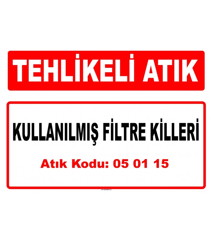 A 050115 - Kullanılmış filtre killeri