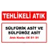A 060101 - Sülfürik asit ve sülfüröz asit