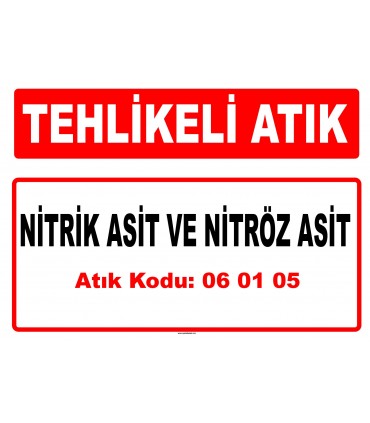 A 060105 - Nitrik asit ve nitröz asit
