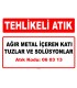 A 060313 - Ağır metal içeren katı tuzlar ve solüsyonlar 