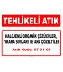 A 070103 - Halojenli organik çözücüler, yıkama sıvıları ve ana çözeltiler