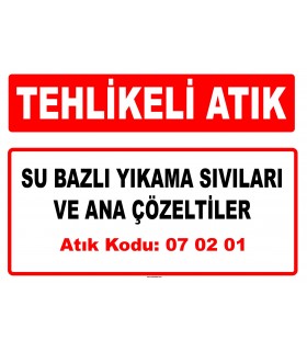 A 070201 - Su bazlı yıkama sıvıları ve ana çözeltiler