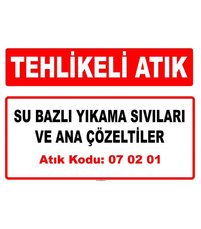 A 070201 - Su bazlı yıkama sıvıları ve ana çözeltiler