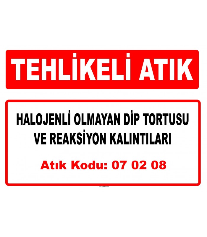 A 070208 - Diğer dip tortusu ve reaksiyon kalıntıları