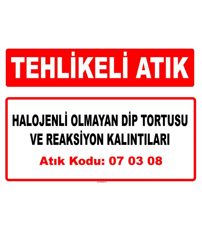 A 070308 - Diğer dip tortusu ve reaksiyon kalıntıları