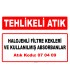 A 070409 - Halojenli filtre kekleri ve kullanılmış absorbanlar