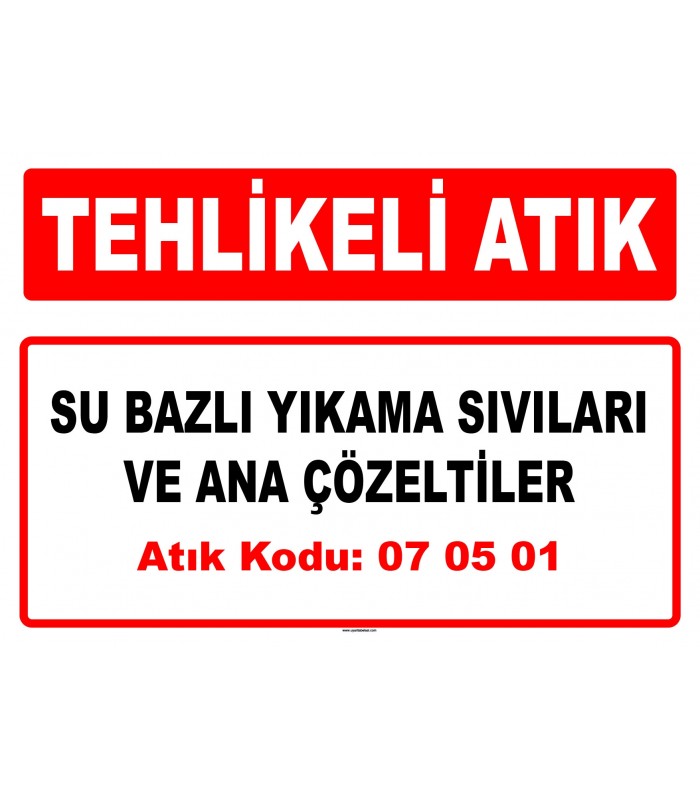 A 070501 - Su bazlı yıkama sıvıları ve ana çözeltiler