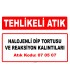A 070507 - Halojenli dip tortusu ve reaksiyon kalıntıları