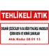 A 080113 - Organik çözücüler ya da diğer tehlikeli maddeler içeren boya ve vernik çamurları