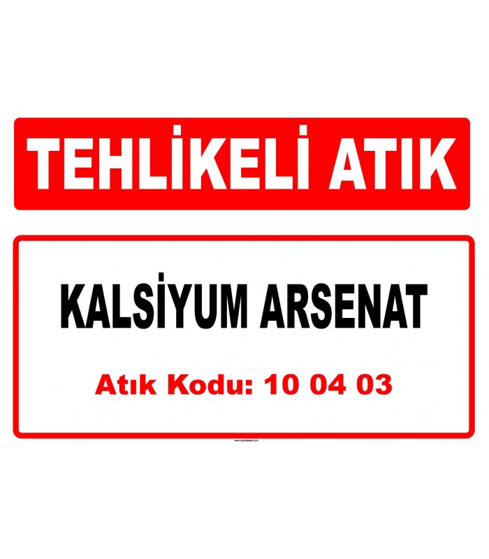 A 100403 - Kalsiyum arsenat