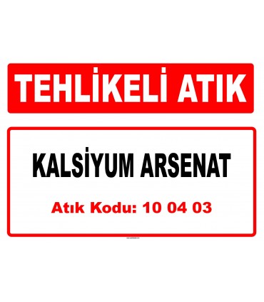 A 100403 - Kalsiyum arsenat