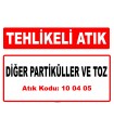 A100405 - Diğer partiküller ve toz