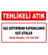 A 100406 - Gaz arıtımından kaynaklanan katı atıklar 