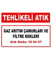 A100407 - Gaz arıtım çamurları ve filtre kekleri