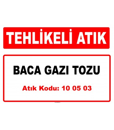 A 100503 - Baca gazı tozu