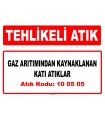 A100505 - Gaz arıtımından kaynaklanan katı atıklar