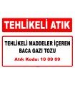 A100909 - Tehlikeli maddeler içeren baca gazı tozu