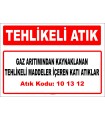 A101312 - Gaz arıtımından kaynaklanan tehlikeli maddeler içeren katı atıklar