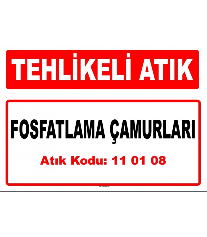 A 110108 - Fosfatlama çamurları