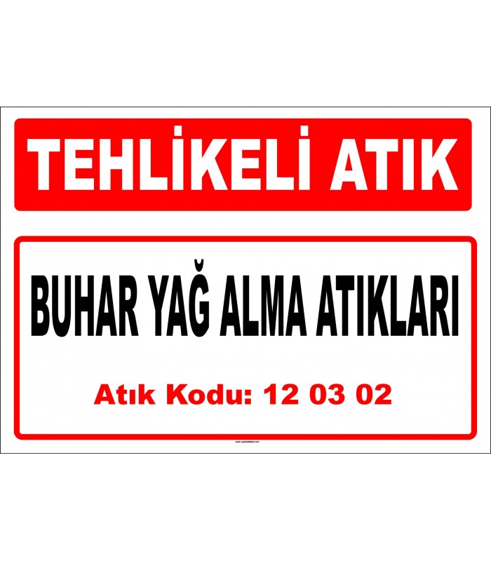 A 120302 - Buhar yağ alma atıkları