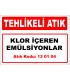 A 130104 - Klor içeren emülsiyonlar