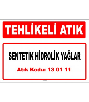 A 130111 - Sentetik hidrolik yağlar