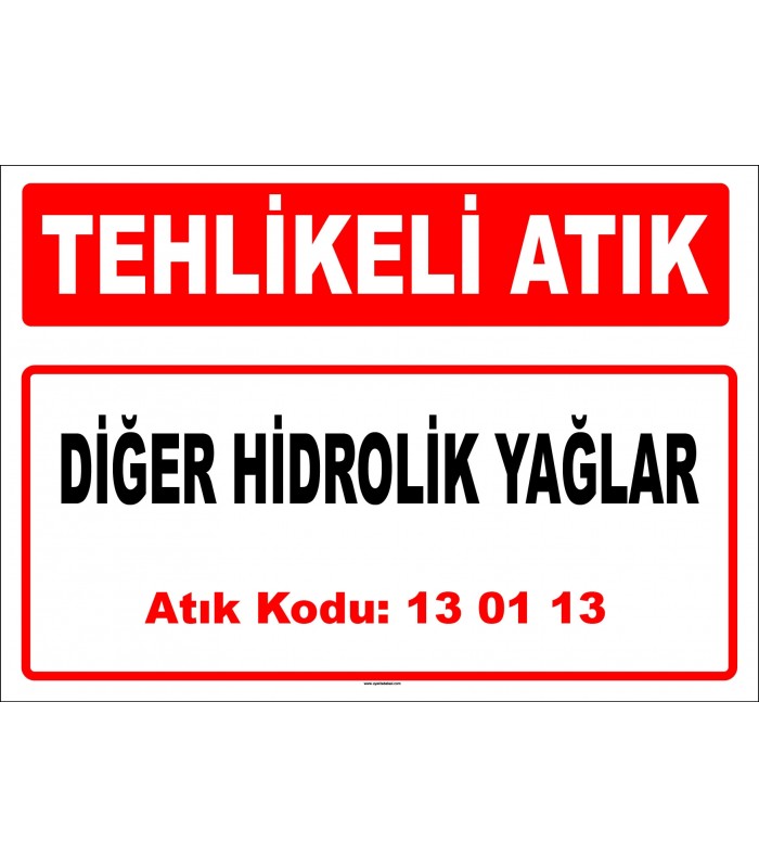 A 130113 - Diğer hidrolik yağlar