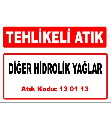 A 130113 - Diğer hidrolik yağlar