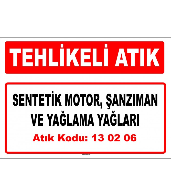 A 130206 - Sentetik motor, şanzıman ve yağlama yağları