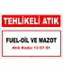 A 130701 - Fuel-oil ve mazot
