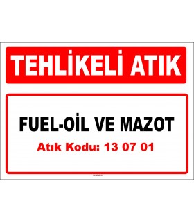 A 130701 - Fuel-oil ve mazot