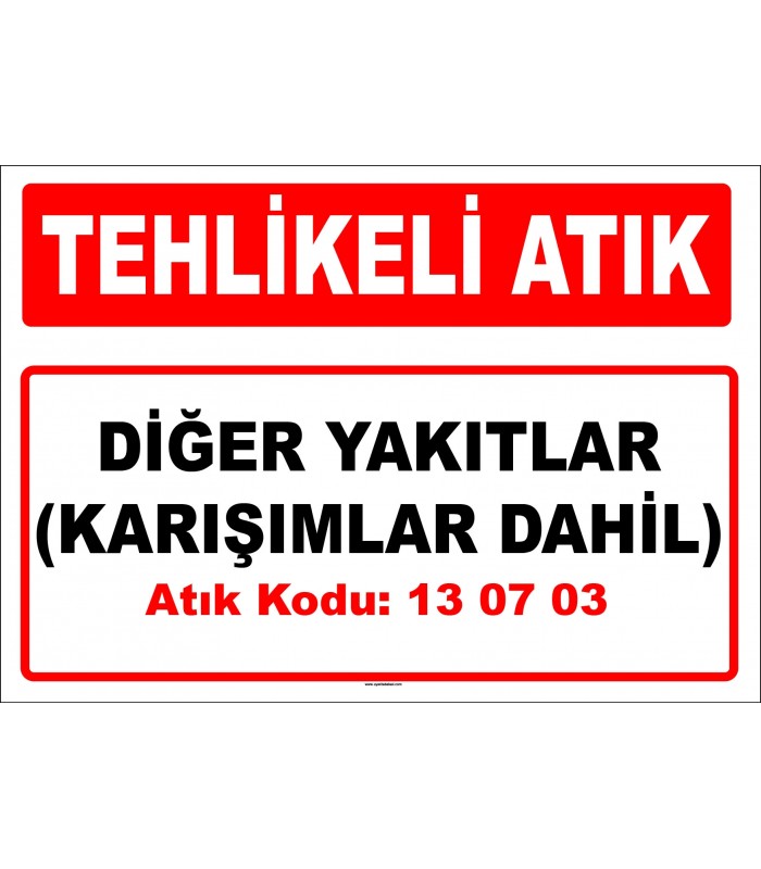 A 130703 - Diğer yakıtlar (karışımlar dahil)