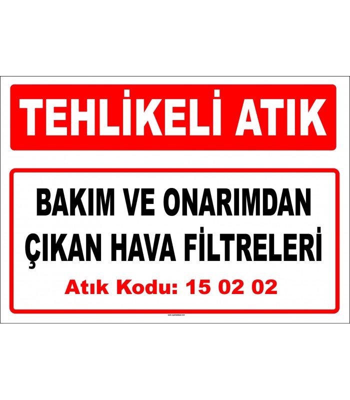 A 150202-2- Bakım ve Onarımdan Çıkan Hava Filtreleri