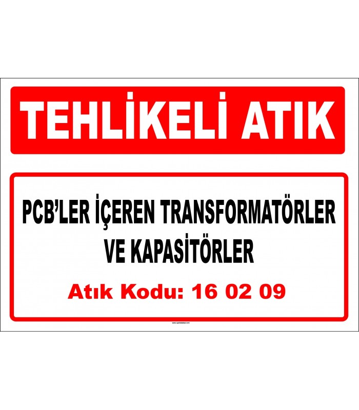 A 160209 - PCB’ler içeren transformatörler ve kapasitörler