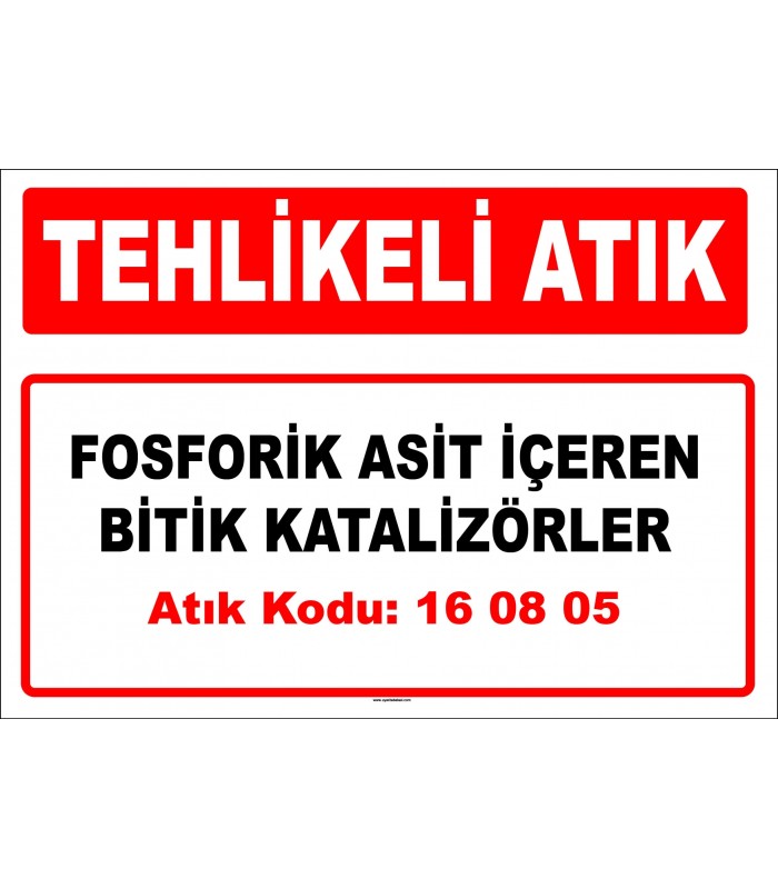 A 160805 - Fosforik asit içeren bitik katalizörler