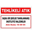 A160904 - Başka bir şekilde tanımlanmamış oksitleyici malzemeler
