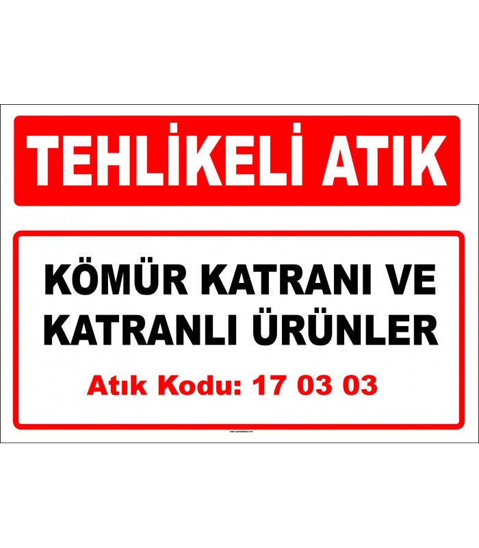 A 170303 - Kömür katranı ve katranlı ürünler