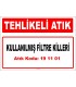 A 191101 - Kullanılmış filtre killeri