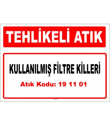 A 191101 - Kullanılmış filtre killeri