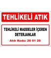 A200129 - Tehlikeli maddeler içeren deterjanlar