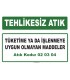 A 020304 - Tüketime ya da işlenmeye uygun olmayan maddeler