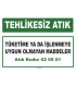 A 020501 - Tüketime ya da işlenmeye uygun olmayan maddeler