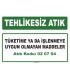 A 020704 - Tüketime ya da işlenmeye uygun olmayan maddeler