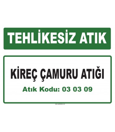 A 030309 - Kireç çamuru atığı