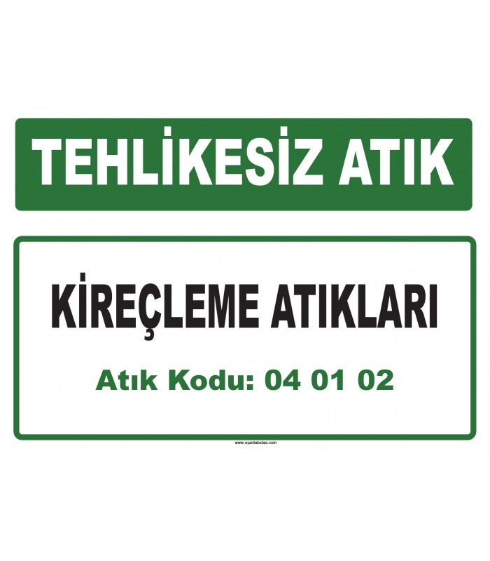 A 040102 - Kireçleme atıkları