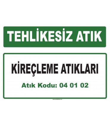 A 040102 - Kireçleme atıkları